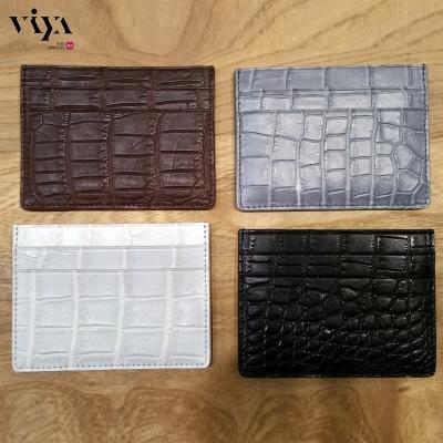 China Crocodile anti-theft personalized card holder for men's wallet for sale