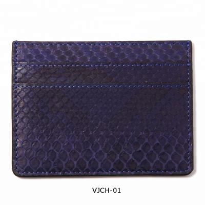 China Viya Genuine Python Anti-theft Business Card Jewelry Personalized Leather Holder For Men for sale