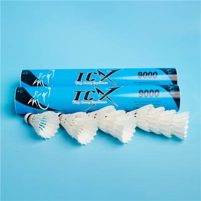 China TCX 9000 Hot Sales China Manufacturer High Quality Professional Badminton Training Shuttlecock for sale