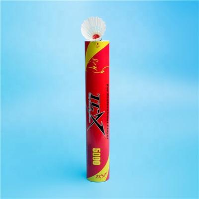 China TCX5000 Goose Feather Badminton Training Shuttlecock Matches Xp2 Hot Selling Filipino Silver Market Badminton Shuttlecock for sale