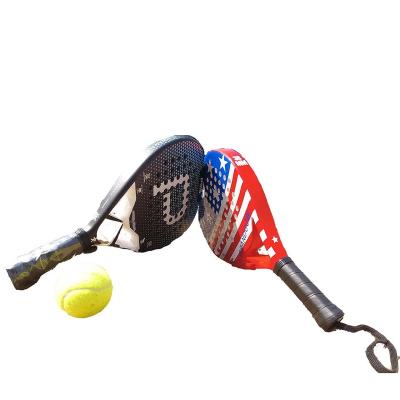 China Latest Carbon Fiber TCX Carbon Fiber Round / Diamond / Teardrop Customized Padel Tennis Rackets for sale