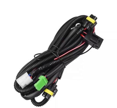 China Automobile Fog Light Wiring Harness Sockets Switch Kit H11 Bulbs Connect Universal Relay Auto Accessories for sale