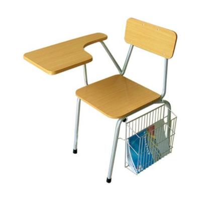 China School Furniture Modern Classroom Wooden Modern Design School Folding Chair With Writing Tablet Board Pad for sale