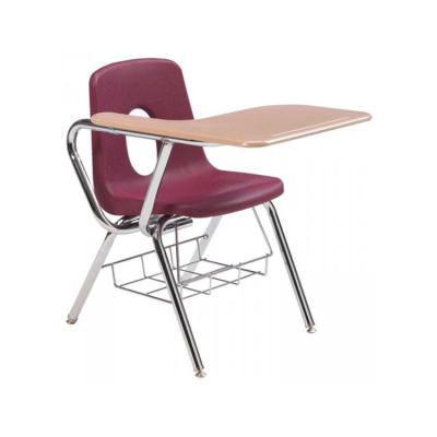 China Plastic Student Study Chair Modern Office School Chair School And Chair Combo Student With Shelf School Desk for sale