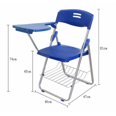 China Plastic School Chair Factory School Chair Study Armchairs With Notebook Office Chair For Sale for sale