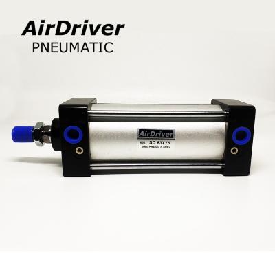 China Available Hotels SC Model Pneumatic Cylinder Customized Double Stroke Acting Air Cylinder for sale