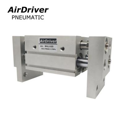 China MHL Series Wide Open Aluminum Air Gripper Pneumatic Cylinder for sale