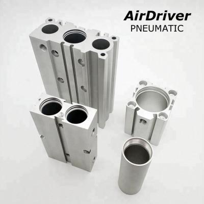 China Aluminum Alloy Double Rod Pneumatic Cylinder Spare Parts Aluminum Honed Tube for sale