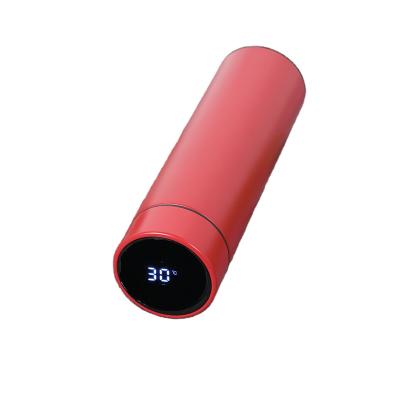 China Viable Custom Logo 500ml Smart LED Temperature Measurement Double-Layer Vacuum Flask Stainless Steel Vacuum Thermos Bottle for sale