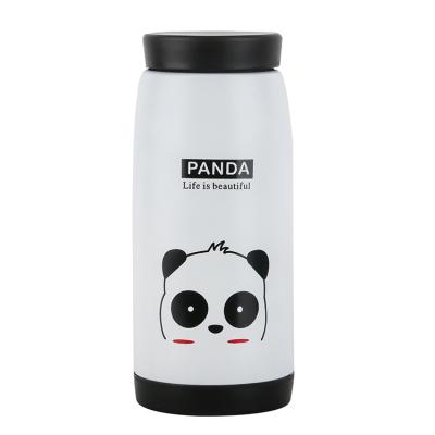 China Minimalist Modern Viable Children's Cartoon Animal Pattern Frosted Stainless Steel Pot Belly Thermos Mug for sale