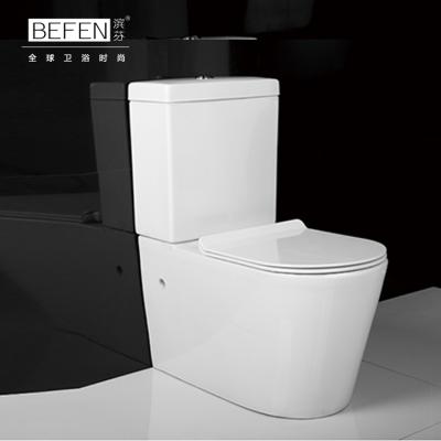 China Hot Selling Dual-Flow Sanitary Floor-standing Ceramic Two-Piece Two-Piece Toilet Gravity Bathroom Ware Flush Cabinet for sale