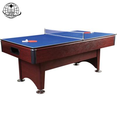 China China Wood Factory Supplied Top Quality 3 in 1 Dining Pool Table 7Ft American Ping Pong Table for sale