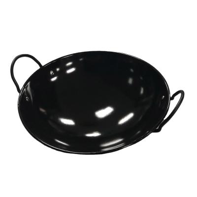 China Sustainable Jiashida Sale Porcelain Enamel Bar Hot Black Pot Black Classic Enamel Pots and Pans for sale