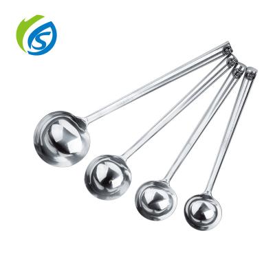 China Jiashida Sustainable Soup Ladle Stainless Steel Kitchen Accessories Cooking Ladle for Soup Sauce Metal Utensil for sale