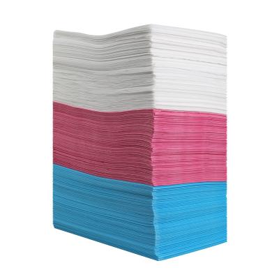 China 100% PP Oil Proof Sheet Disposable Nonwoven Spa Sheets Nonwoven Sheet Customized Size With Cross Holes for sale