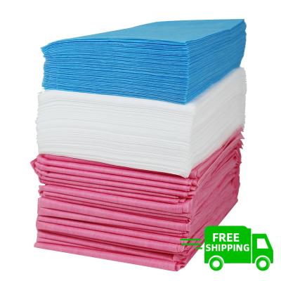 China Colorful Disposable Nonwoven Sheets In Bad Therapy SMS PP Size 80CM*180CM for sale