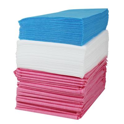 China Colorful Disposable Nonwoven Sheets In Bad Therapy SMS PP Size 80CM*180CM for sale