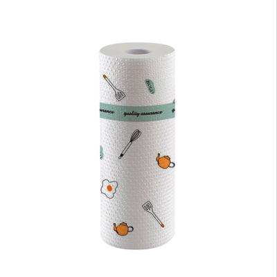 China Sustainably Wet And Dry Super Absorbent Washable Kitchen Cleaning Cloth Roll for sale