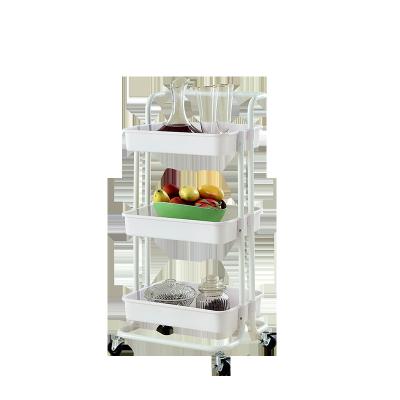 China Brand PP 2-4 Tiers Kitchen Bathroom Living Room Drawers Living Room Organizer Serving Shelf Stand Shelf Mobile Storage Trolley Steel Trolley Trolley for sale