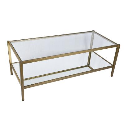 China Nordic mirrored table living room gold table fund crystal mirrored console table supplier for sale