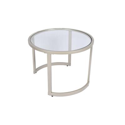 China Modern European Style Round Metal Side Table Bed Side Table Modern Side Table for sale