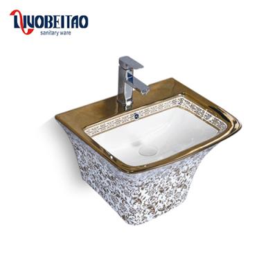 China Modern Bathroom Set Small Golden Hand Wash Basin For Middle East for sale