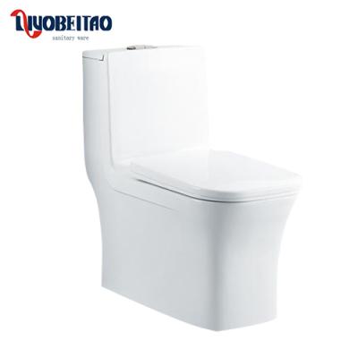 China High Quality One-Piece Bathroom Washdown Hotel Double-Flow Square Toilet Toilet for sale