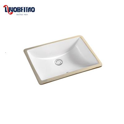 China Factory Price Modern Square Design America Ceramic Basin Bathroom Sink for sale