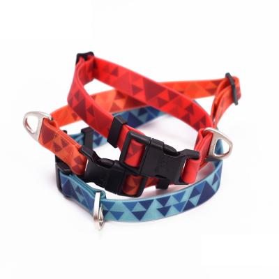 China Custom Cute Red Dog Collar Outdoor Wonderful DETACHED Dog Collar Bestselling With PVC Rubber Coating for sale