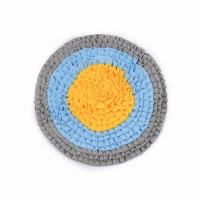 China Breathable Wonderful Outdoor Gray Blue and Yellow Color Pet Sniffing Sniffing Pad Relieve Slow Stress Food Bowl for sale