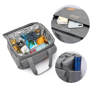 China Waterproof Heat Sealed Outdoor Picnic Cooler Bag Portable Insulated Cooler Pack Oxford Cloth Bag Freezer Bag for sale