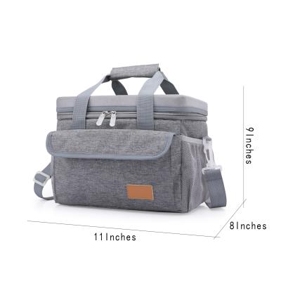 China Portable Shoulder Bag Fashionable Waterproof Thermal Insulation Insulated Cool Fabric For Picnic Cooler Lunch Bag for sale