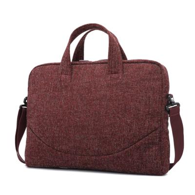 China New Waterproof Daily Backpack Leisure Travel Office Laptop Bag Canvas Laptop Briefcase Shoulder Laptop Bag for sale