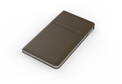 China High Capacity 12000mah Leather Power Bank Portable Battery Charger , Dual Output for sale