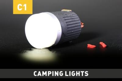 China Waterproof Rubber Oil LED Battery Operated Camping Lantern , 4W 16 Led Camp Lights for sale