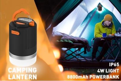 China Emergency LED Camping Lantern Power Bank , Waterproof 4 Level LED Camp Lights for sale