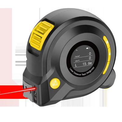 China Laser Measuring Devices 3 in 1 Multifunctional Laser Distance 5m Tape 40M Laser Distance Meter Tape Measure with LCD Display for sale