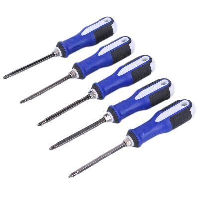 China Three-color Handle Chrome Vanadium Comfortable Dual-function Screwdriver Steel Telescopic Multi-function Screwdriver Manual Plastic Handle for sale