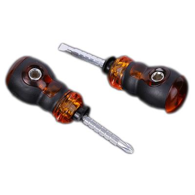 China Household Tool Good Quality Turnip Three-purpose Socket Head Screwdriver, Mini Phillips Precision Retractable Slotted Screwdriver for sale