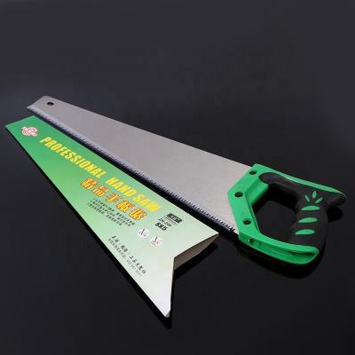 China Household Flexible Survival Blade Cutting Hand Pull Garden Hand Saw Steel Wood Dimensions Rubber Handle for sale