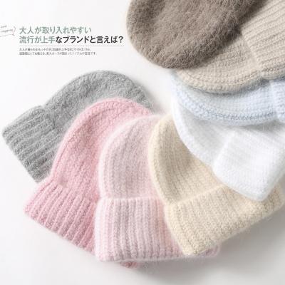 China Winter COMMON Wholesale Unisex Warm Cashmere Hats Comfortable Knitted Classic Striped Beanie Hat Wholesale Custom Made Simple for sale