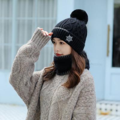 China Wholesale High Quality COMMON 2021 New Sunflower Embroidered Scarf Set Beanies Winter Hat for sale