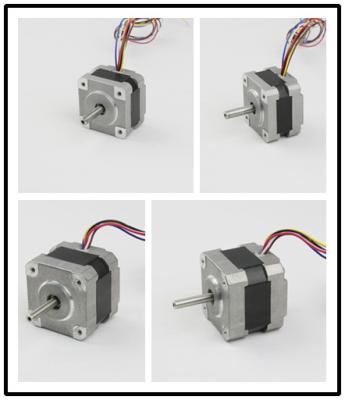 China Square Small Hybrid Unipolar Stepper Motor Kit 4 / 5 / 6 Wire 14mH - 22mH Inductance for sale