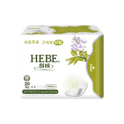 China Herbal Pantyliners Odor Control HIBIS Anion Brand Long 180mm HEBE for sale