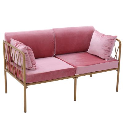 China Nordic modern light luxury simple style sofa leisure metal sofa comfortable elegant chair for sale