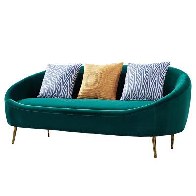 China (Other) Nordic adjustable fabric sofa beauty salon living room area sofa curved lazy bedroom sofa for sale