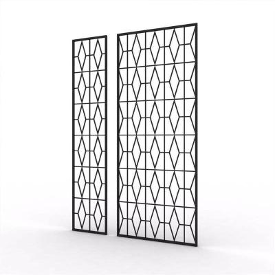 China Mordern furniture living room room divider hollow frame restaurant coffee shop Seat screen Nordic simple iron customization desk for sale