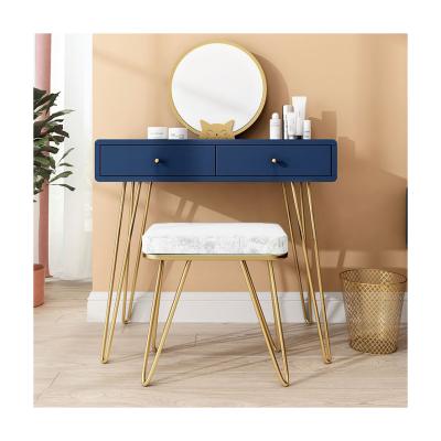 China Soft wholesale cheap furniture dresser fashion light luxury bedroom makeup table set modern simple corner dressing table for sale