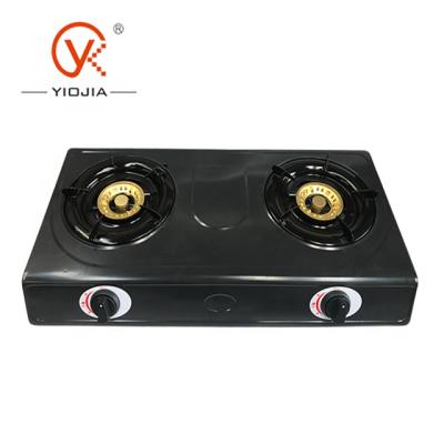 China Other tabletop non-stick gas stove with gold burner cap for sale