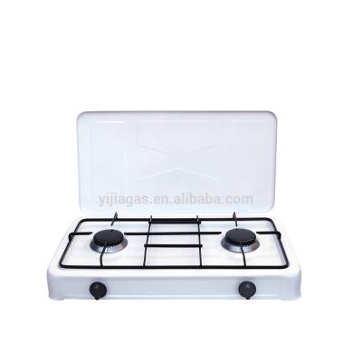 China Household Gas Stove with 2 Copper Burners Without Cover (JK-002SC) for sale